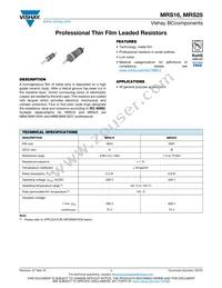 MRS25000C6204FC100 Datasheet Cover