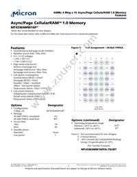 MT45W4MW16PFA-85 WT TR Datasheet Cover