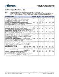 MT46V8M16P-5B:D TR Datasheet Page 12