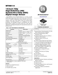 MT9M114EBLSTCZ-CR Datasheet Cover