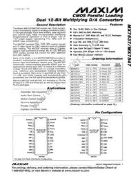 MX7547KEWG+T Datasheet Cover