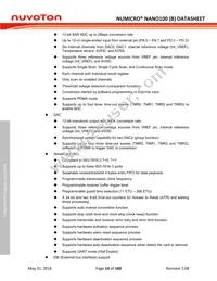 NANO120KE3BN Datasheet Page 14
