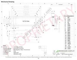 NHD-12232KZ-NSW-BBW-P Datasheet Page 3