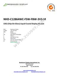 NHD-C12864WC-FSW-FBW-3V3-M Datasheet Cover