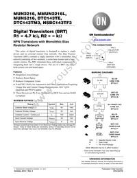 NSBC143TF3T5G Datasheet Cover