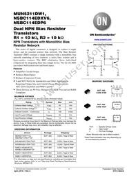 NSVBC114EDXV6T1G Datasheet Cover