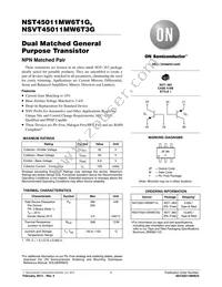 NSVT45011MW6T3G Datasheet Cover