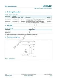 NX3DV221GM Datasheet Page 2