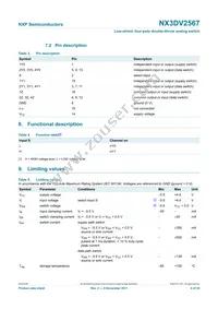 NX3DV2567GU Datasheet Page 4
