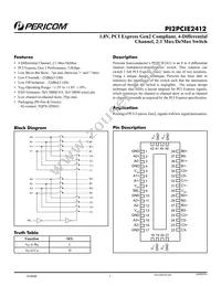 PI2PCIE2412ZHE Datasheet Cover