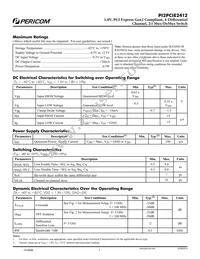 PI2PCIE2412ZHE Datasheet Page 3