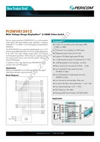 PI3WVR12412ZHE Datasheet Cover