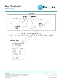 PS100-1B1CR10K Datasheet Page 2