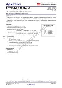PS2514L-1Y-V-F3-A Datasheet Cover