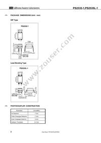 PS2535L-1-F3-A Datasheet Page 2