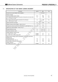 PS2535L-1-F3-A Datasheet Page 11