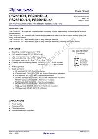 PS2561DL2-1Y-W-A Datasheet Cover