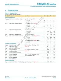 PSMN003-30B Datasheet Page 5