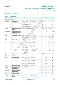 PSMN020-30MLCX Datasheet Page 5