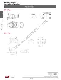 PTS645TJH73LFS Datasheet Page 3