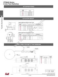 PTS645TJH73LFS Datasheet Page 7