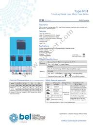 RST 6.3-BULK-SHORT Datasheet Cover