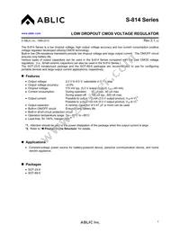 S-814A60AUC-BDYT2G Datasheet Cover