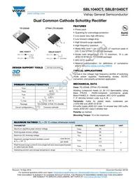 SBL1040CT804HE3/45 Datasheet Cover