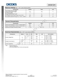 SBR8M100P5-13D Datasheet Page 2