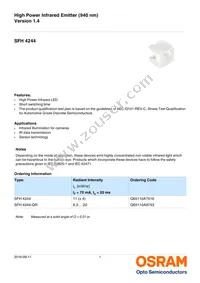 SFH 4244-QR-Z Datasheet Cover