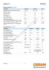 SFH 4244-QR-Z Datasheet Page 2