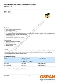 SFH 4655-UV Datasheet Cover