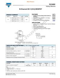 SI1046X-T1-GE3 Datasheet Cover