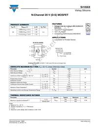 SI1056X-T1-GE3 Datasheet Cover