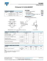 SI1065X-T1-GE3 Datasheet Cover