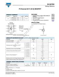 SI1467DH-T1-E3 Datasheet Cover