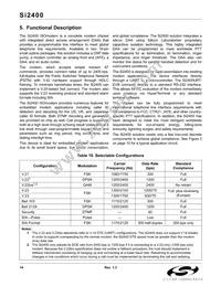 SI2400-BS Datasheet Page 14