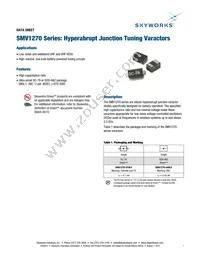 SMV1270-040LF Datasheet Cover