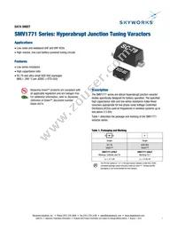 SMV1771-079LF Datasheet Cover