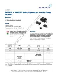 SMV2023-011LF Datasheet Cover