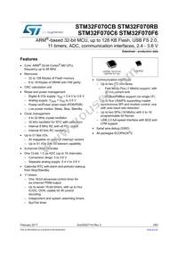 STM32F070RBT6TR Datasheet Cover