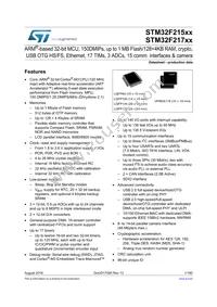 STM32F215ZGT7 Datasheet Cover