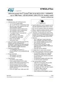 STM32L475RGT7 Datasheet Cover