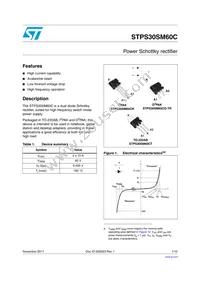 STPS30SM60CG-TR Datasheet Cover