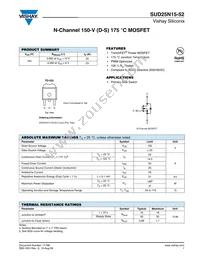 SUD25N15-52-T4-E3 Datasheet Cover