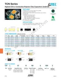 TCNK107M006R0250 Datasheet Cover