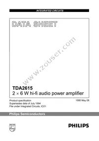 TDA2615/N1 Datasheet Cover