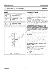 TDA2615/N1 Datasheet Page 4