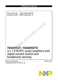 TDA8552T/N1 Datasheet Cover