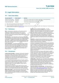 TJA1024HGZ Datasheet Page 23